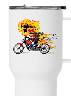 Pekelná jazda termohrnček White