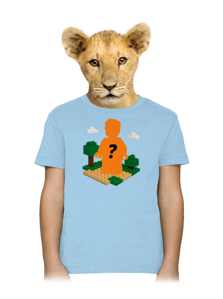 Lego z vlastnej fotky detské tričko Sky Blue