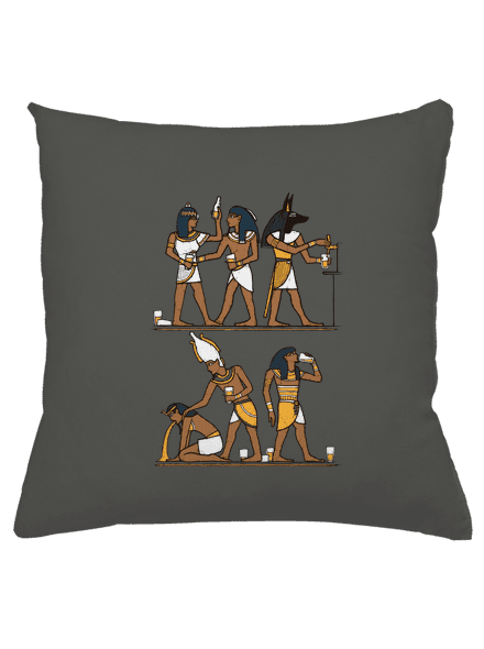 Egyptská párty vankúš Gray Pol