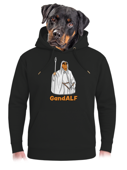 GandALF unisex mikina premium Dark Black