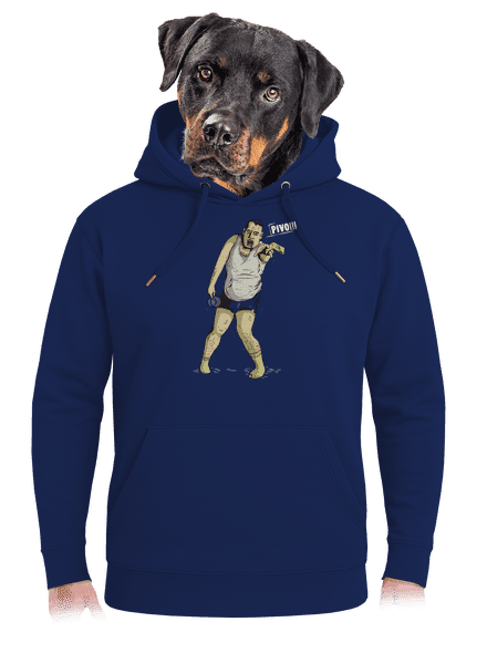 Beer zombie unisex mikina premium Navy