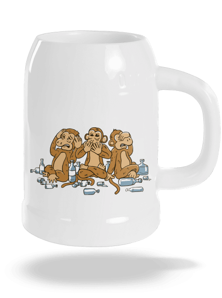 Trojnásobná opica polliter White