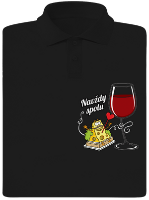 Navždy spolu pánska polokošeľa Black