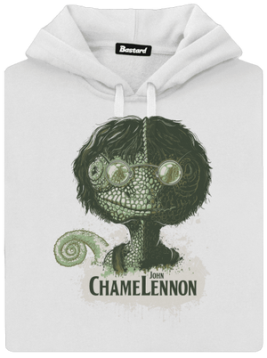 ChameLennon dámska mikina klokanka White