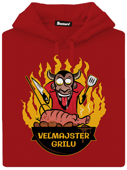 Veľmajster grilu dámska mikina klokanka Red Mal