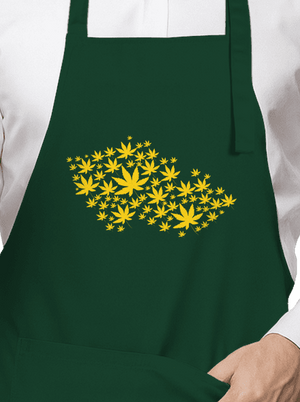 Ganja Country zástera Bottle Green