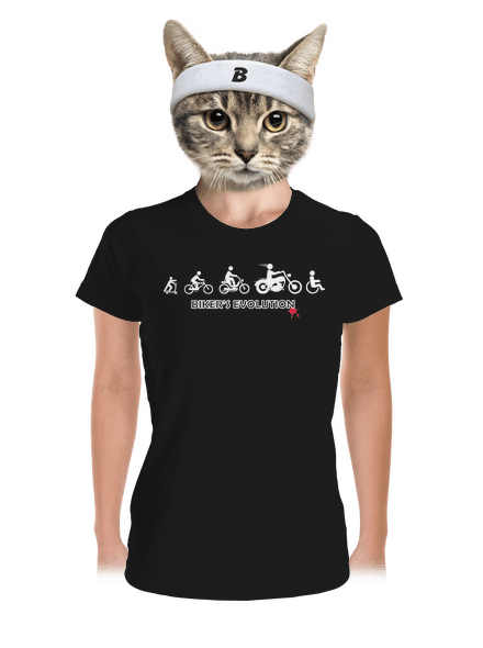 Biker’s Evolution dámske športové tričko Black