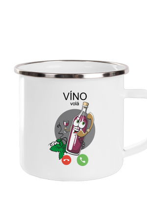 Červené víno volá plecháčik White