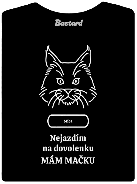 Nemôžem, mám mačku dámske tričko Black
