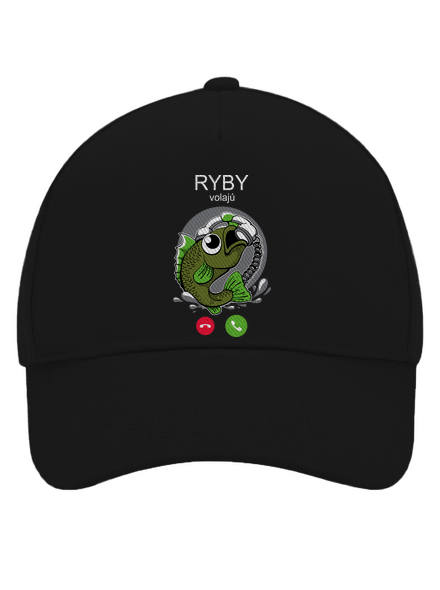 Ryby volají šiltovka baseballka Black