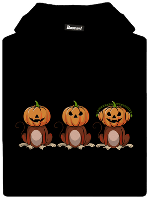 Halloween opičky detská mikina klokanka Black