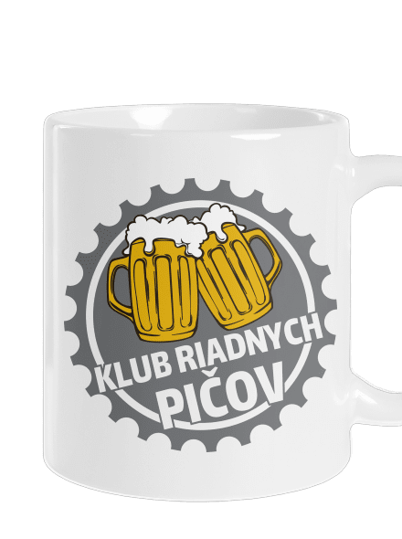 Klub riadnych pičov klasický hrnček White