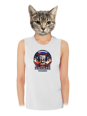 Prikázané uvoľnenie dámske tielko voľné White