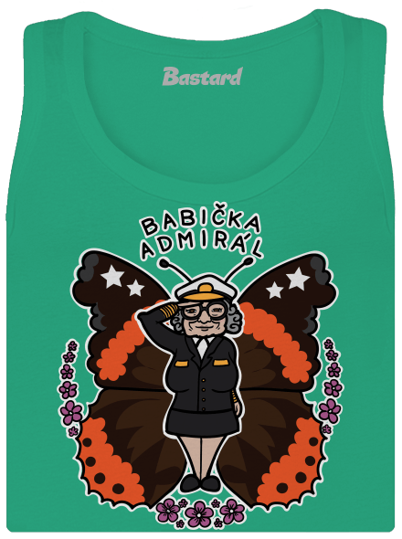 Babička admirál dámske tielko klasické Mint Mal