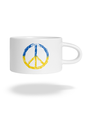 Ukrajina - Peace hrnček makronka White