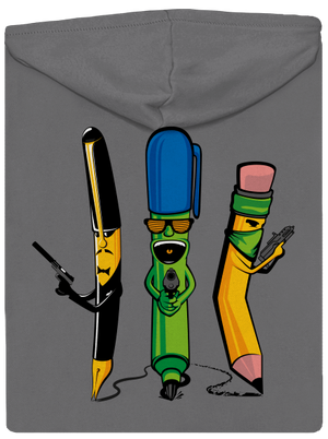 Písací gang dámska mikina na zips Steel Gray