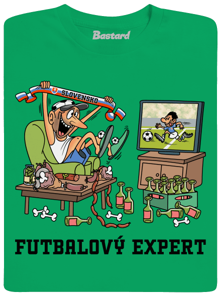 Futbalový expert detské tričko Kelly Green