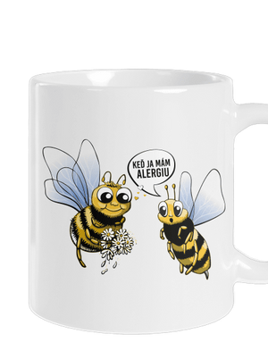 Alergická včielka klasický hrnček White