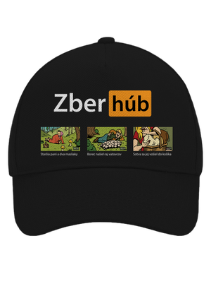 Zber húb šiltovka baseballka Black