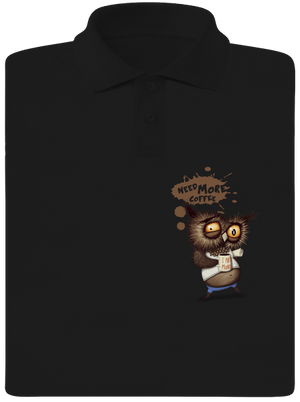 Need more coffee pánska polokošeľa Black