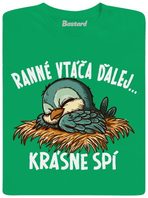 Ranné vtáča spí detské tričko Kelly Green