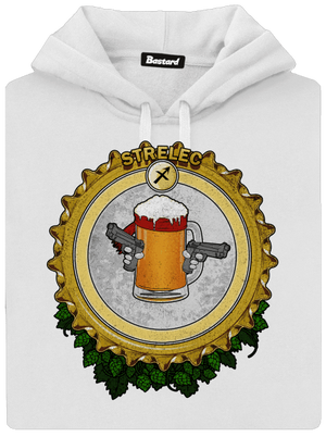 Pivný horoskop: Strelec dámska mikina klokanka White