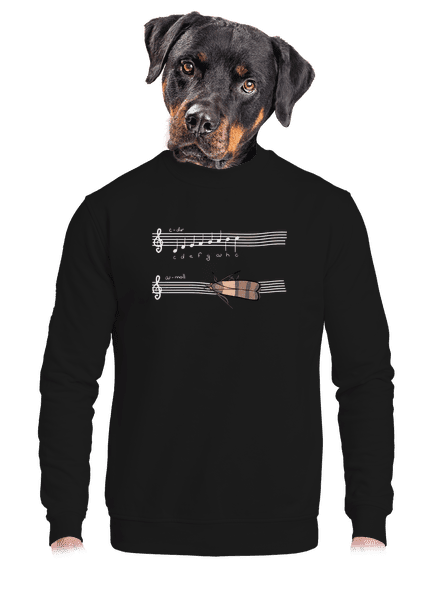 A - moll unisex mikina bez kapucne Black