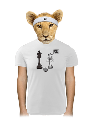 Šach mat detské športové tričko White