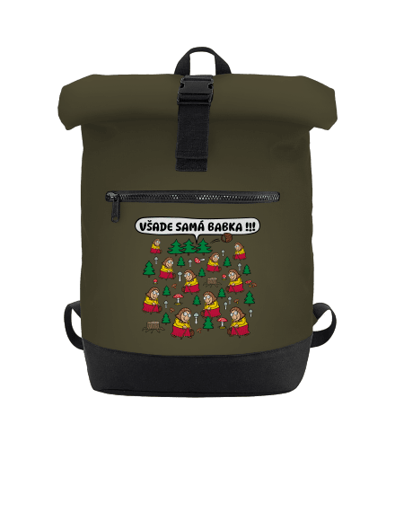 Všade samá babka batoh Military Green