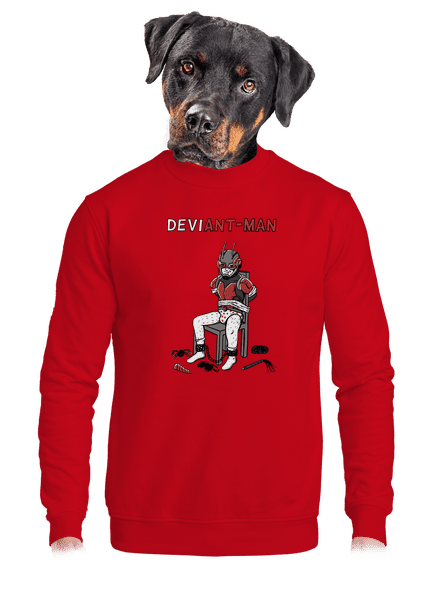 DeviAnt-man unisex mikina bez kapucne Red