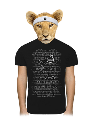 Matematik detské športové tričko Black