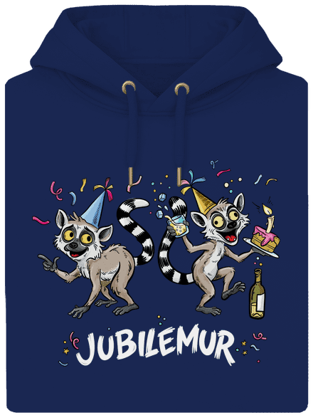 Jubilemur unisex mikina premium Navy