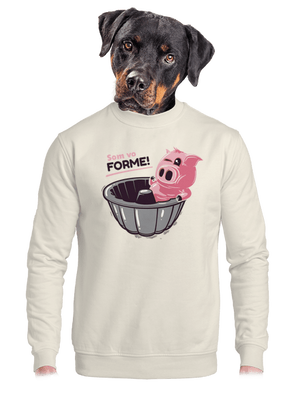 Vo forme unisex mikina bez kapucne Off White