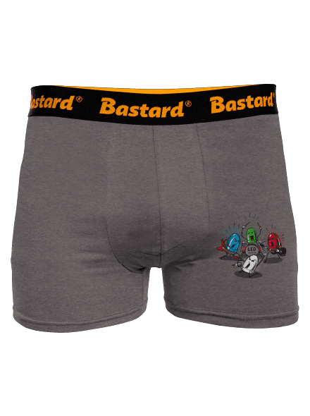 Led Zeppelin boxerky Gray Melange
