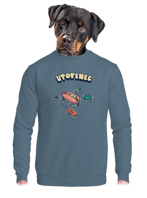 Utopenec unisex mikina bez kapucne Nordic Blue