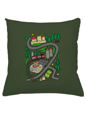 Cesta vankúš Olive Green