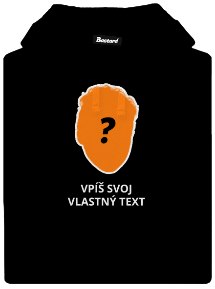 Tvoja hlava pánska mikina klokanka Black