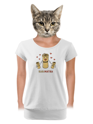Karimatka dámske tričko s lemom White