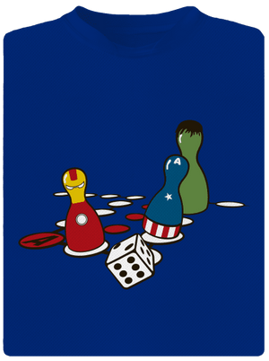 Superhrdina nehnevaj sa pánske športové tričko Royal Blue Mal