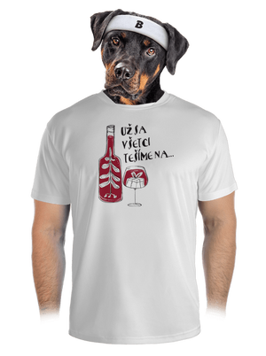 Vianoce vo víne pánske športové tričko White