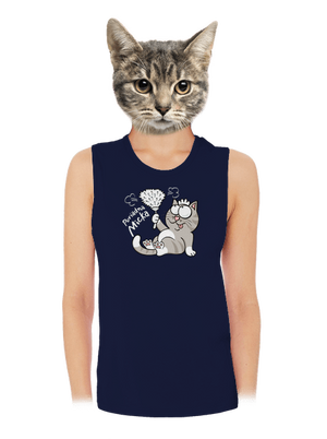 Macko a Micka dámske tielko voľné Navy