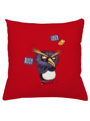 Tučniak nelieta vankúš Red