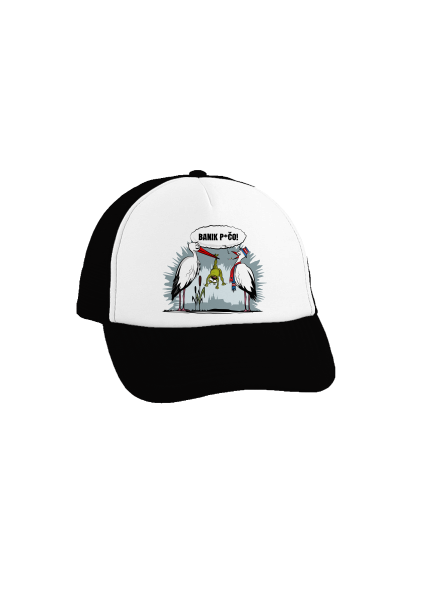 Banik p*čo! šiltovka truckerka Black cap