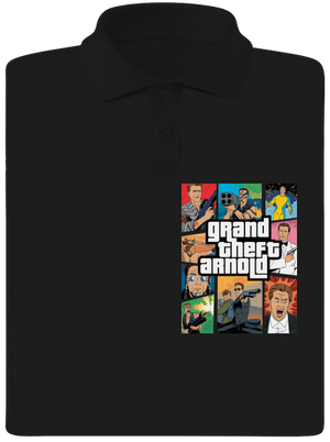 Grand Theft Arnold pánska polokošeľa Black