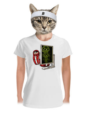 Rentgen Matriošky dámske športové tričko White