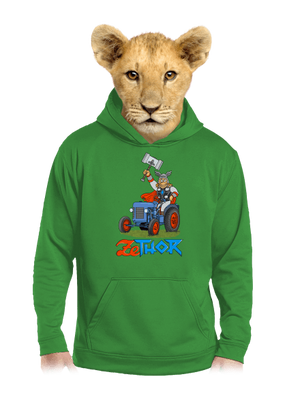 ZeThor detská mikina klokanka Kelly Green AWD