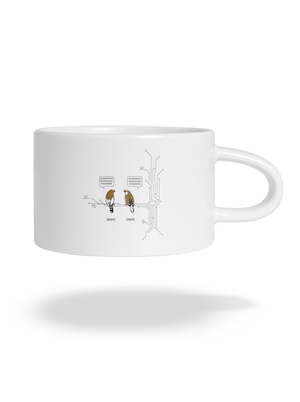 Beep and Peep hrnček makronka White