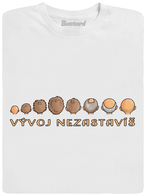 Vývoj nezastavíš pánske tričko White