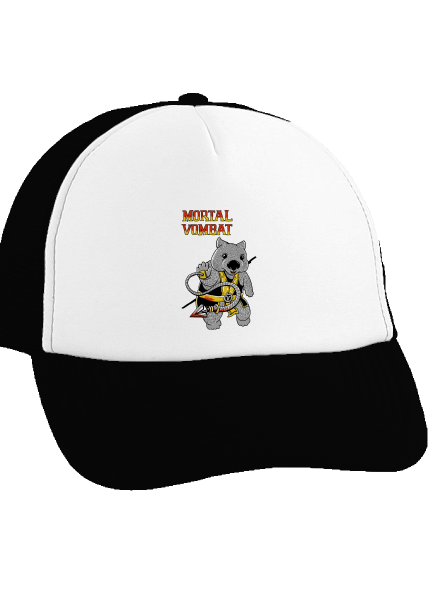 Mortal Vombat šiltovka truckerka Black cap