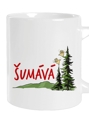 Šumává veľký hrnček White